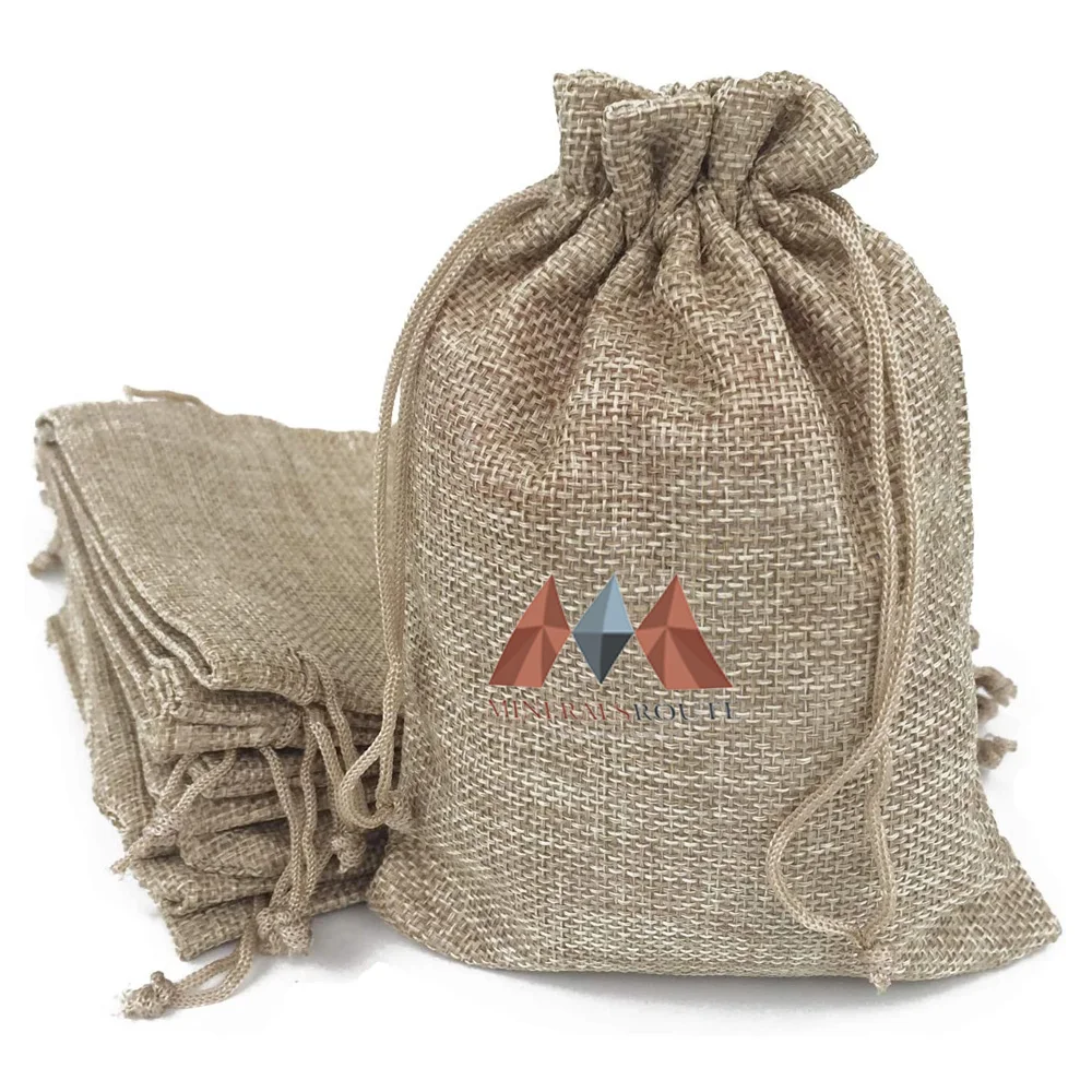 Best Eco-Friendly Custom Jute Bags with Canvas Material Cotton Handle and Beach Shopping Logo Available at Wholesale Price