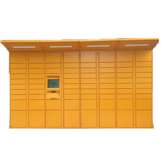 Home delivery  amazon hub  cost-friendly keypad DHL service  quadient parcel lockers made ready to ship with interaction system