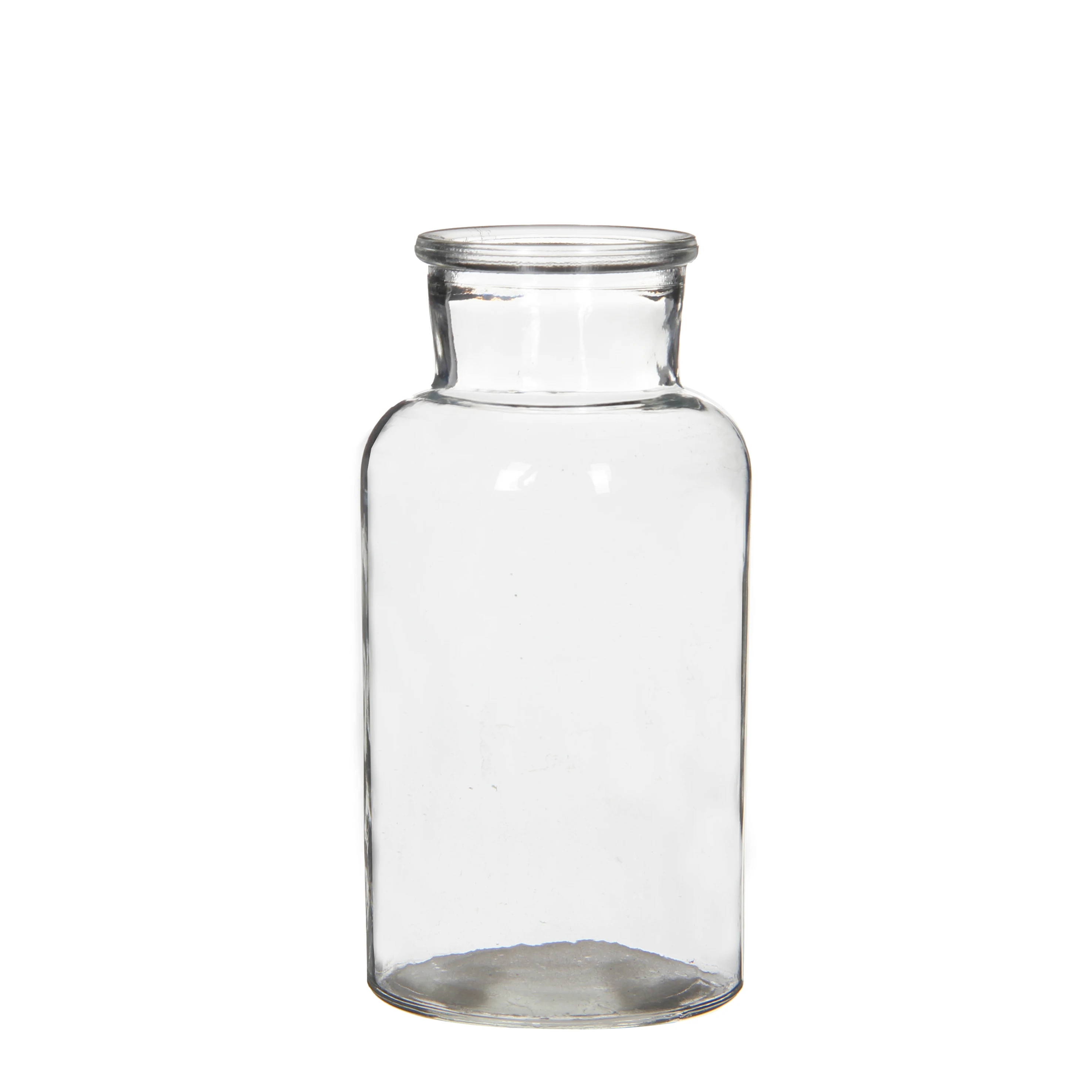 Home Decor Glass Medicine Vase Bottle and Storage Glass with Cork lid in multiple sizes- 7 h.10cm 200ml  for Wholesale
