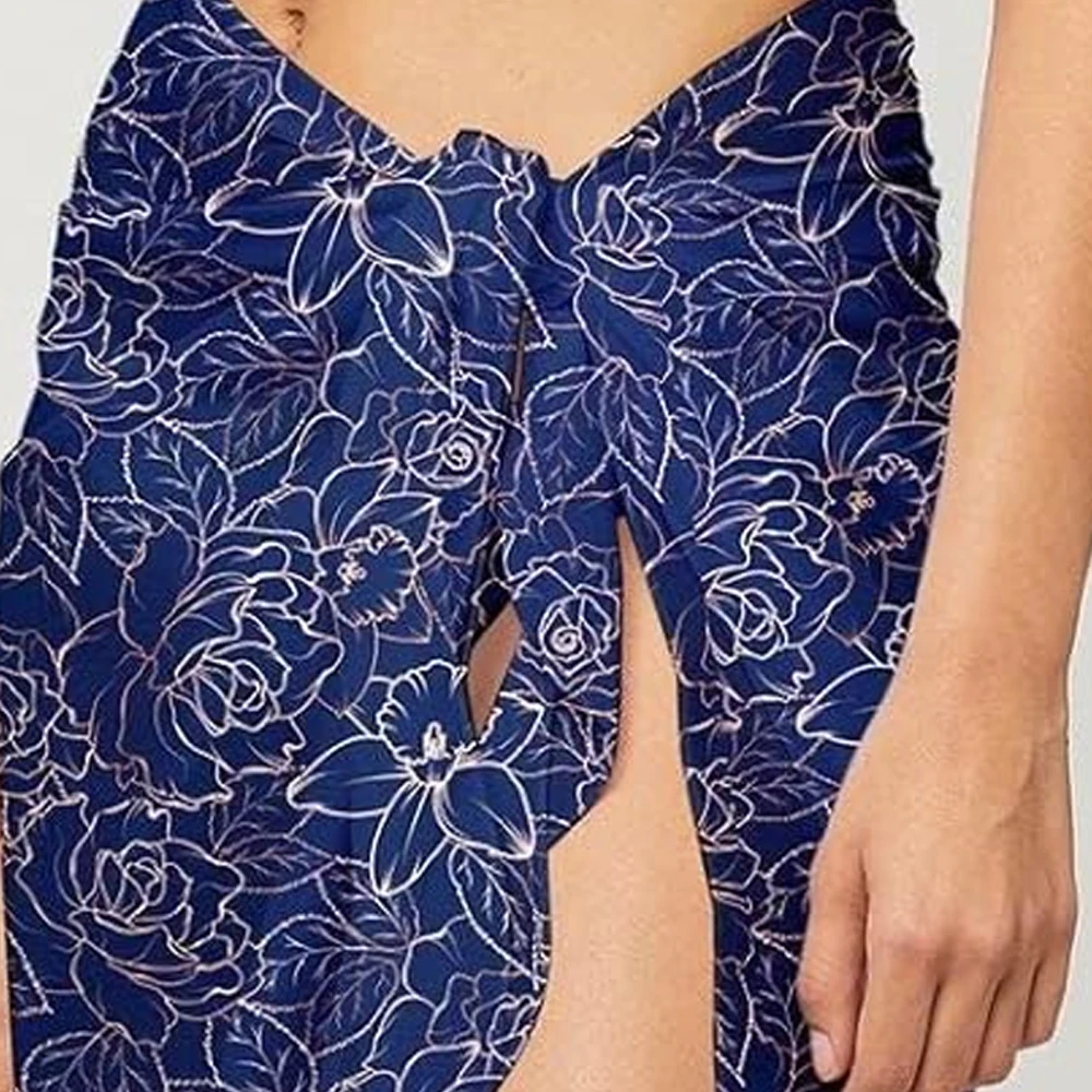 NEW Popular one Pieces Beachwear Printed  Bikini Sexy Beach Sarong wraps for women beach cover up top quality