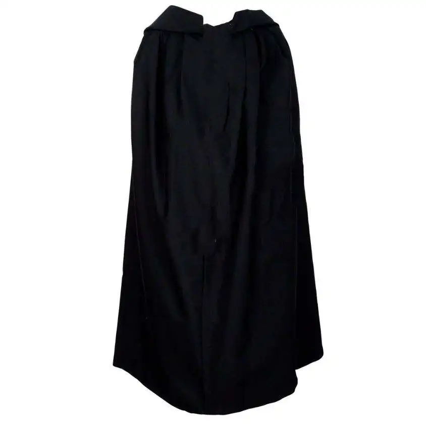 Masonic Knight Malta Cloak Mantle Black with (8 pointed) Maltese Cross