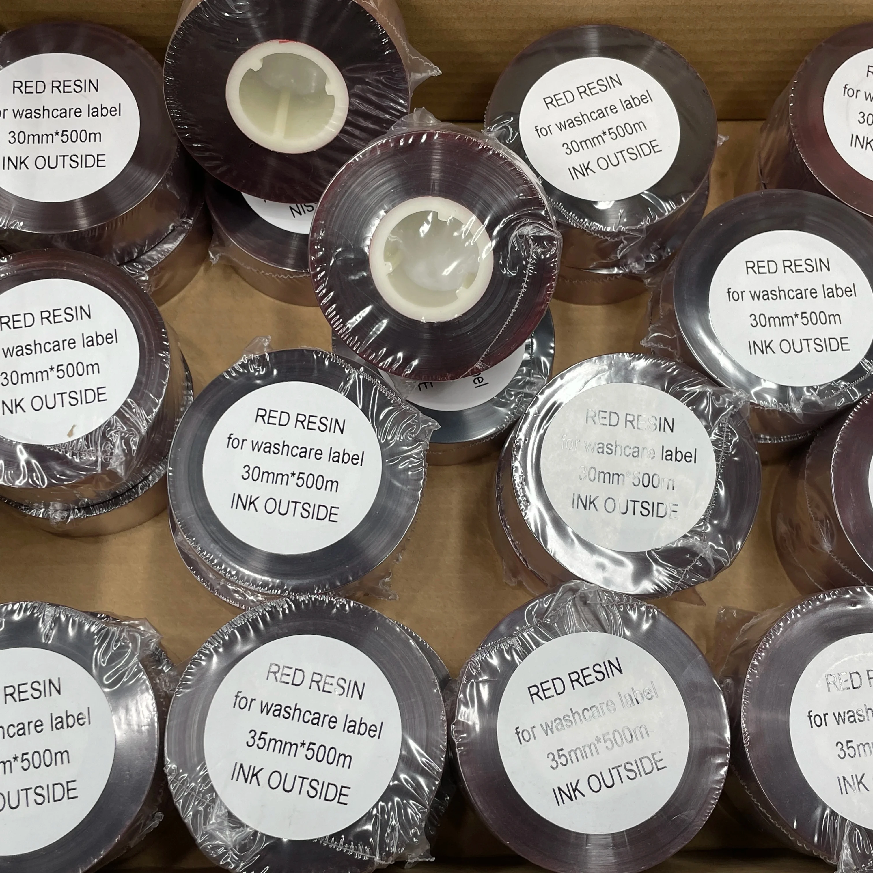 Cheap High Quality Waterproof Thermal Transfer Wax Washcare Ribbon Barcode Ribbon for Clothing Woven Labels SNAP 700