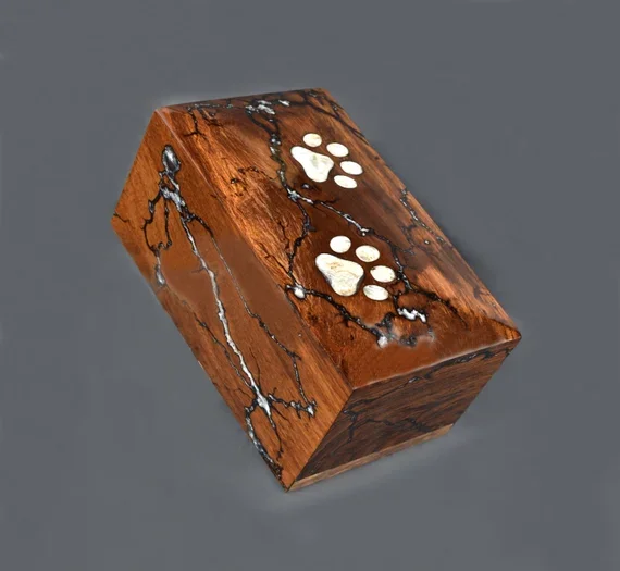 Wood Pet Cremation Urn for Ashes Wooden Funera Wooden Resin Urns Wholesale Supplies