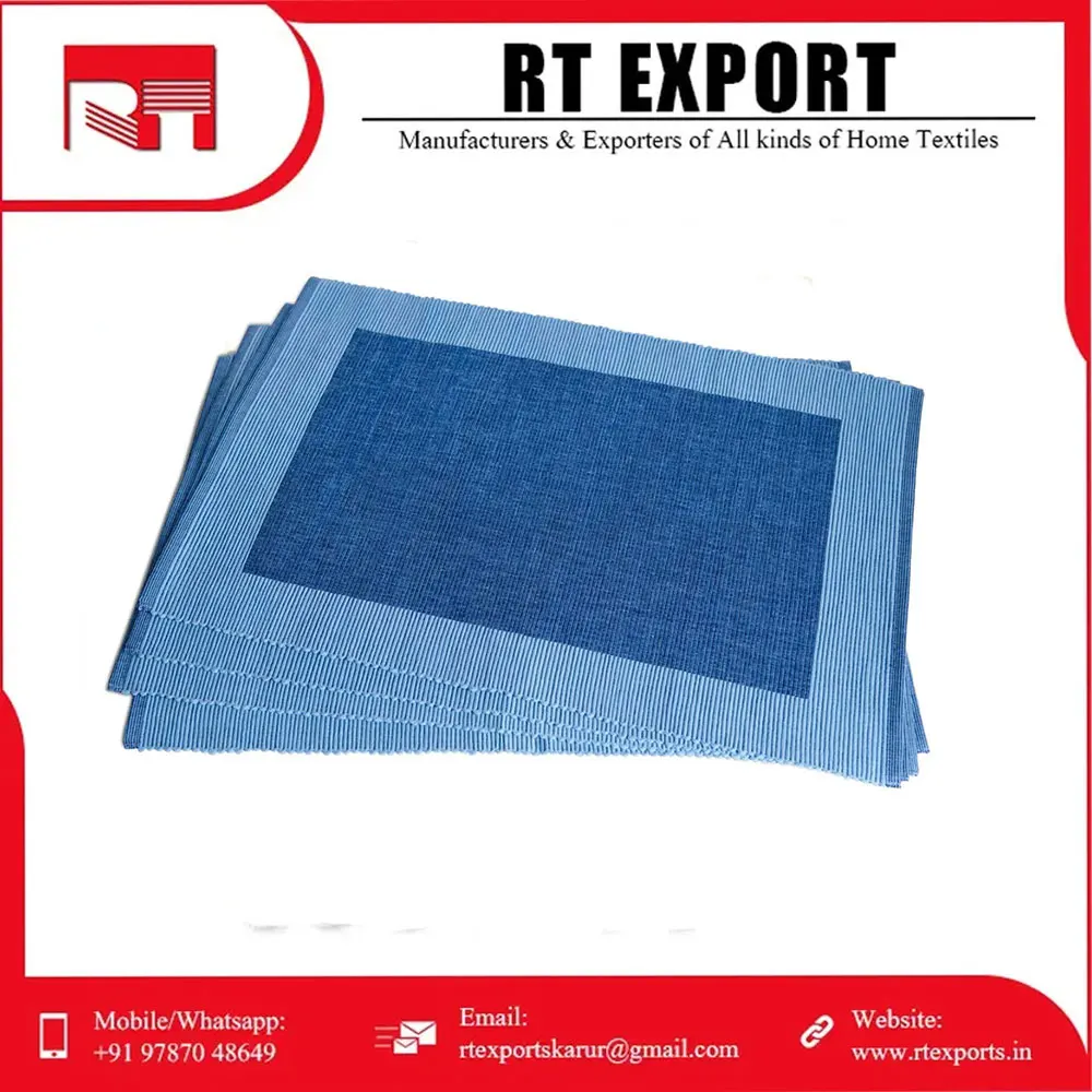 New Arrival Good Quality Customized Design Placemat 100% Cotton Custom Made Placemat at Low Price