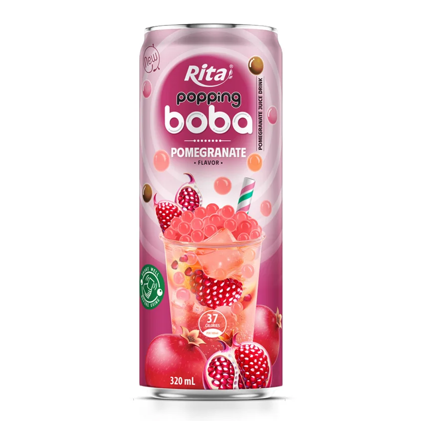 Exclusive Private Label Factory Wholesale Discount Price Quality Boba Ball Milk Tea Boba Bubble Tea Peach Popping Boba