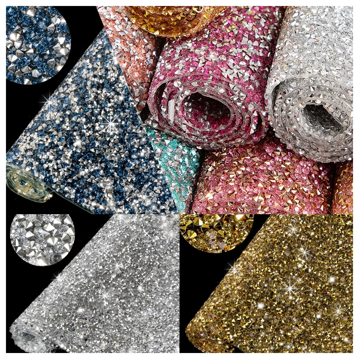 Anwen #12 resin random glue mesh back glue hotfix hot melt glue self-adhesive whole DIY stick decorative clothing accessories