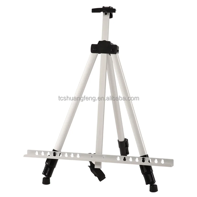 Metal Easel Floor Stand Aluminum Metal Tripod Adjustable Easel for Painting