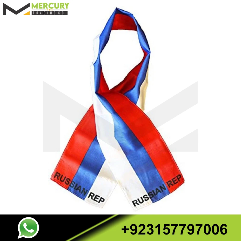 Customized Austria Country Lightweight Flag Printed Knitted Style Scarf Italy Russia Liberia Bolivia And Norway Flag Scarfs