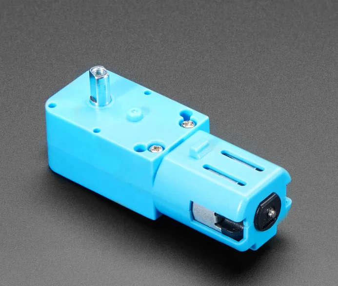 DC 3V-6V 1: 90 Blue Metal Gear Half Metal Single-Shaft Robot Intelligent Car Reduction Motor TT Motor