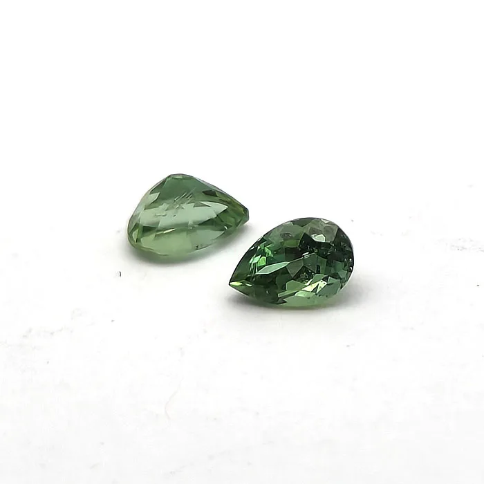 Natural Green tourmaline 6x4mm Pear cut 0.36 Cts Green tourmaline Clean Quality Bright Color Loose Gemstone for jewelry making
