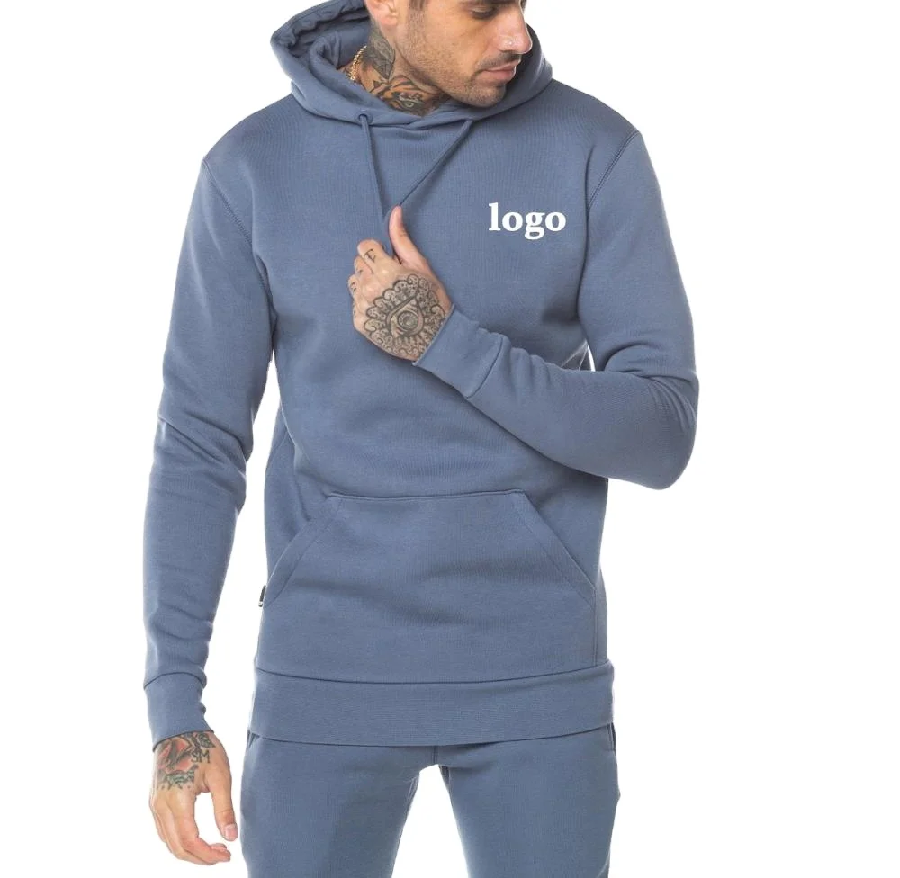 Custom Logo Men Tracksuits Sweat Suit Fleece Jogging Plain Two 2 Piece Sweatsuits Unisex Jogger Pants Sweatpants and Hoodie Set