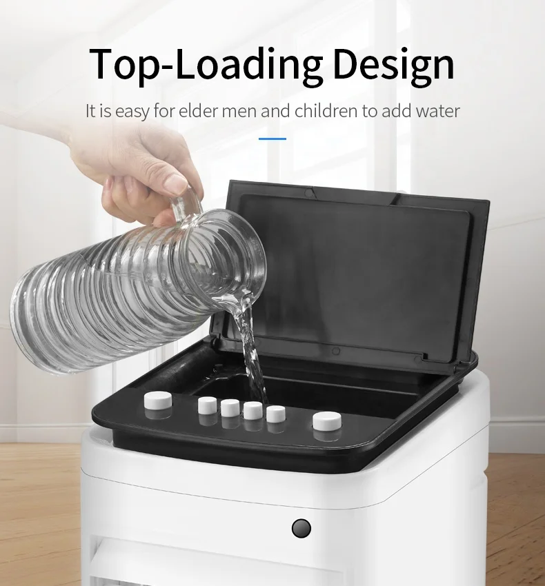 2024 New Water Air Conditioner Artic Portable Evaporative Air Cooler Cooling Mechanical Control Fan For Home