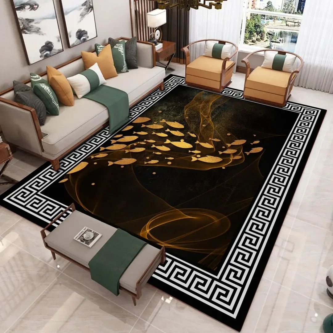 Modern Nordic 3D Butterfly Printed Carpet Living Room Sofa Coffee Table Light Luxury Carpet Family Rug