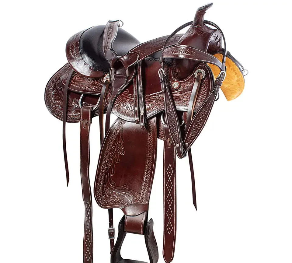 Manufacturer Wholesale Horse Equipment Custom Contoured 100 % Wool Felt Western horse Saddle Pad Luxury Saddle