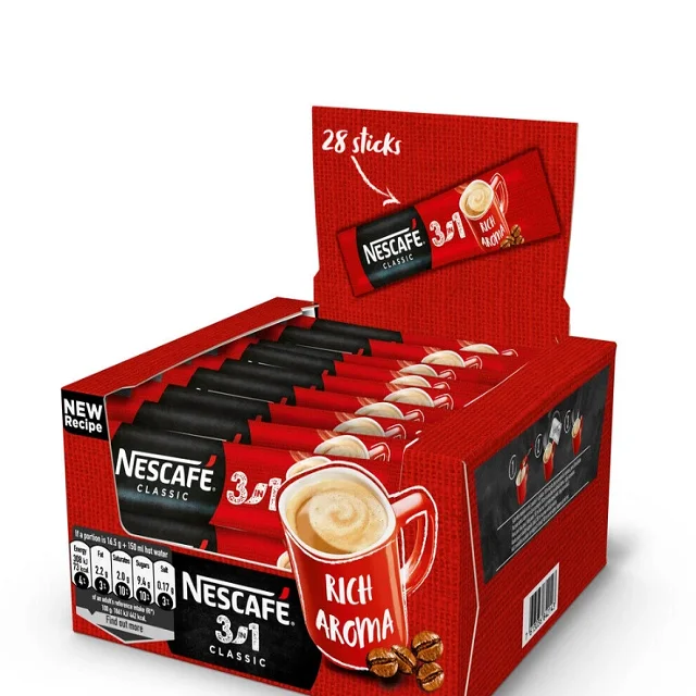 Заводская цена оптовая продажа растворимый кофе Nescafe 3 в 1