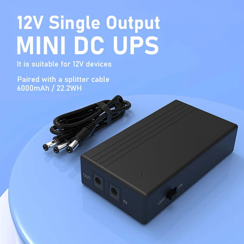 DC UPS маршрутизатор wifi Резервное копирование 1A 2A блок питания Power Bank 5V 9V 12V wgp мини ups для Wifi модем CCTV камера дома