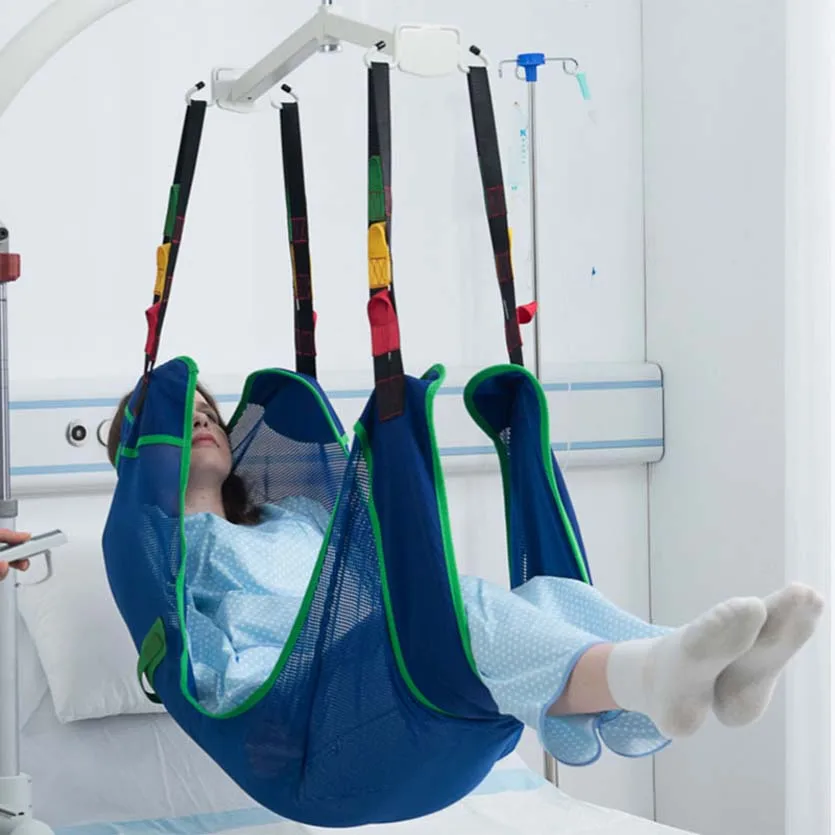 Polyester Made Medical Use Equipment Patient Hoist Lift Nursing Comfort Sling For Elderly With Durable Support