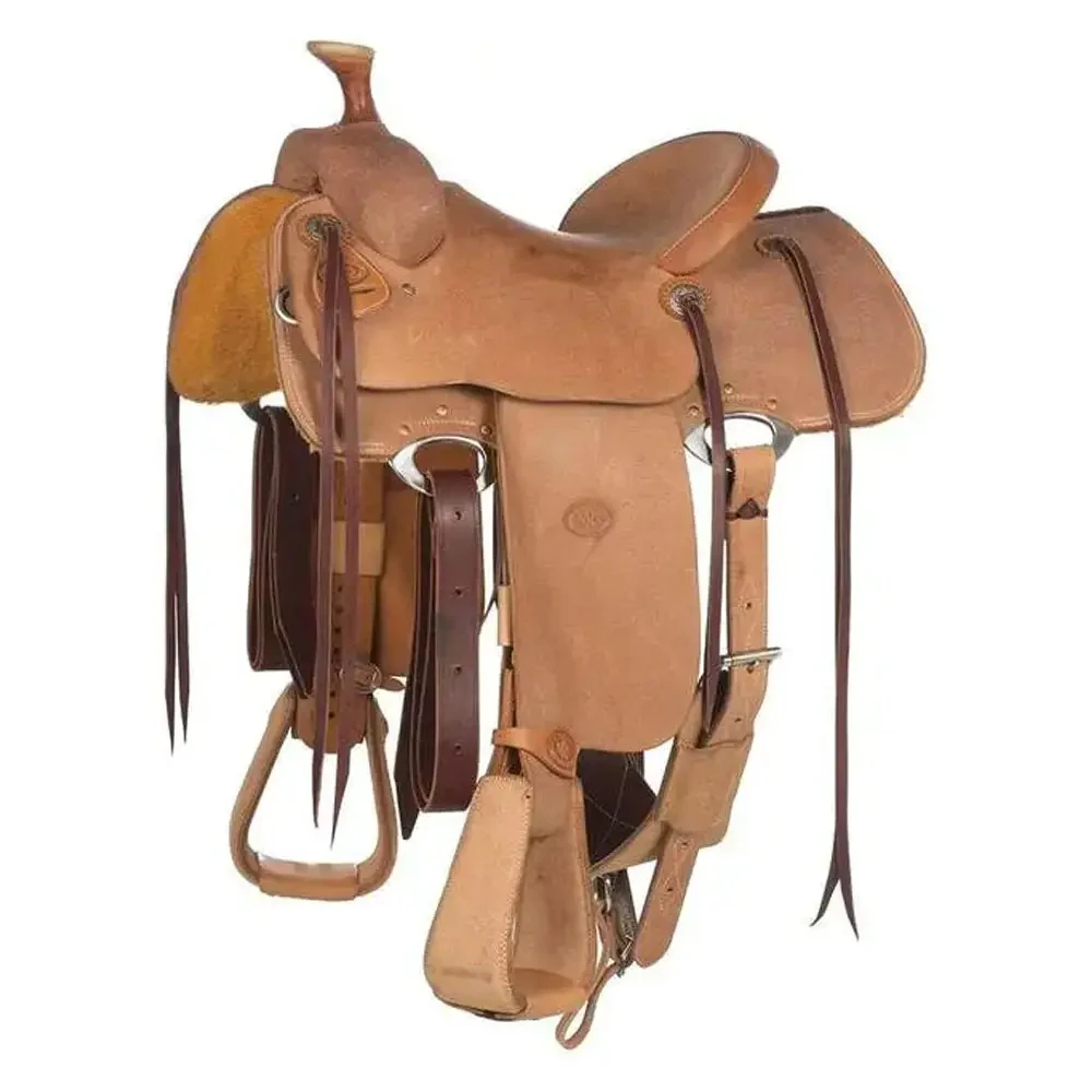 Best Quality Cheap Price Brown Premium Leather Western Horse Saddle by inspire apparel