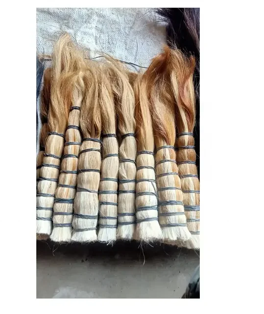 Top Indian Natural Buffalo tail hair/Buffalo and Cow natural tail hair/real animal tail hairs from India by Silver Craft