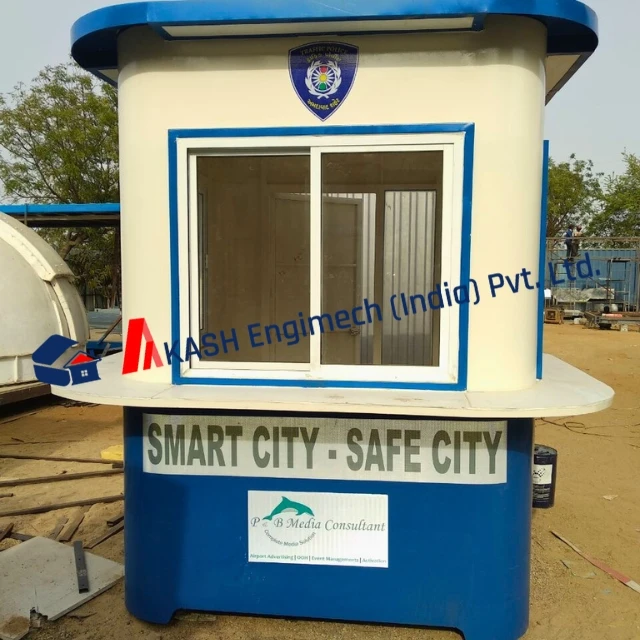 Security Cabin Non-corrugated Police Booth, designed to provide a secure and durable solution for police and security personnel