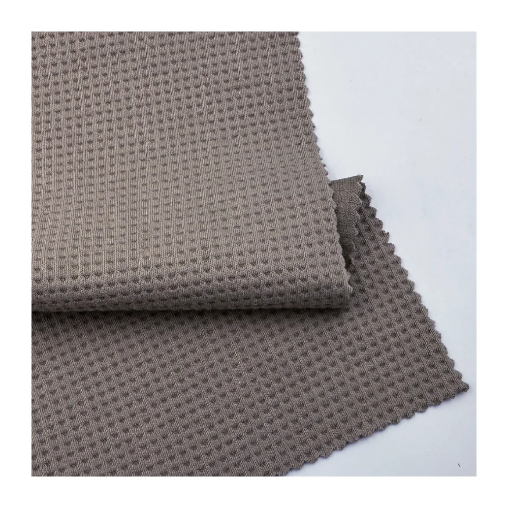Free Sample COTTON /POLYESTER  Waffle Fabric for Casual Wear