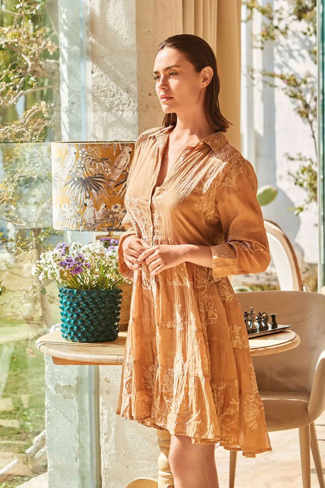 Bohemian branded dress fashion casual women embroidered dresses ladies women clothing