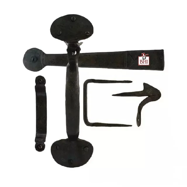 Hand Forged Iron Blacksmith External Beeswax Suffolk Latch Bean Set ANTIQUE RING GATE LATCH English Traditional