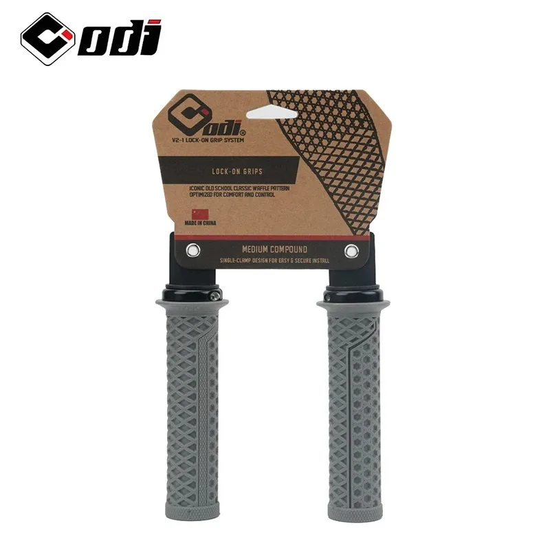 ODI Silicone Handlebar Grips Self-lock Shock Absorbing Bicycle Handles Cover Non-slip BMX DH Bike Grip Ergonomic Rubber Grips