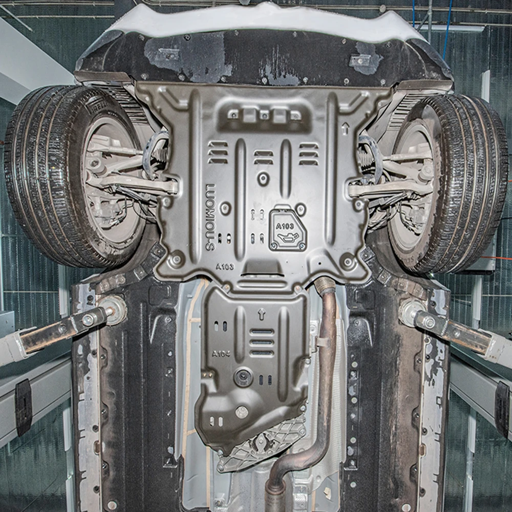 Aluminum alloy Alfa Romeo Stelvio under vehicle protection Skid Plate Engine Guard plate Transmission underbody ARMOUR