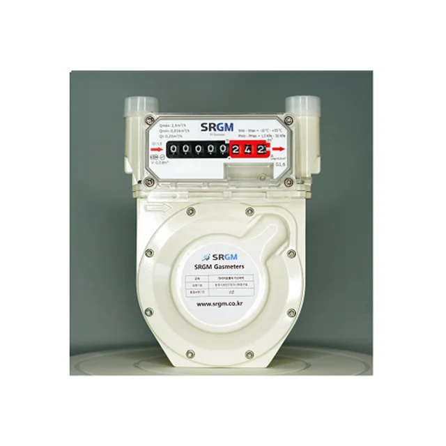 [SRGM]DiaphragmGAS METER G1.6 Made in Korea Aluminum Die Casting specials connections on request