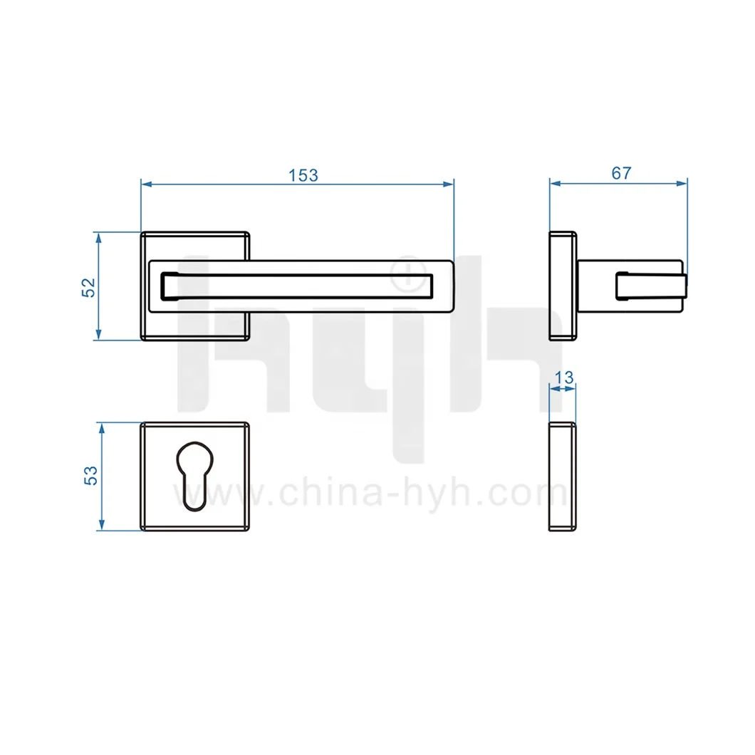 Guangdong-hyh hardware Special Design Reliable And High Security Bathroom Door Lock