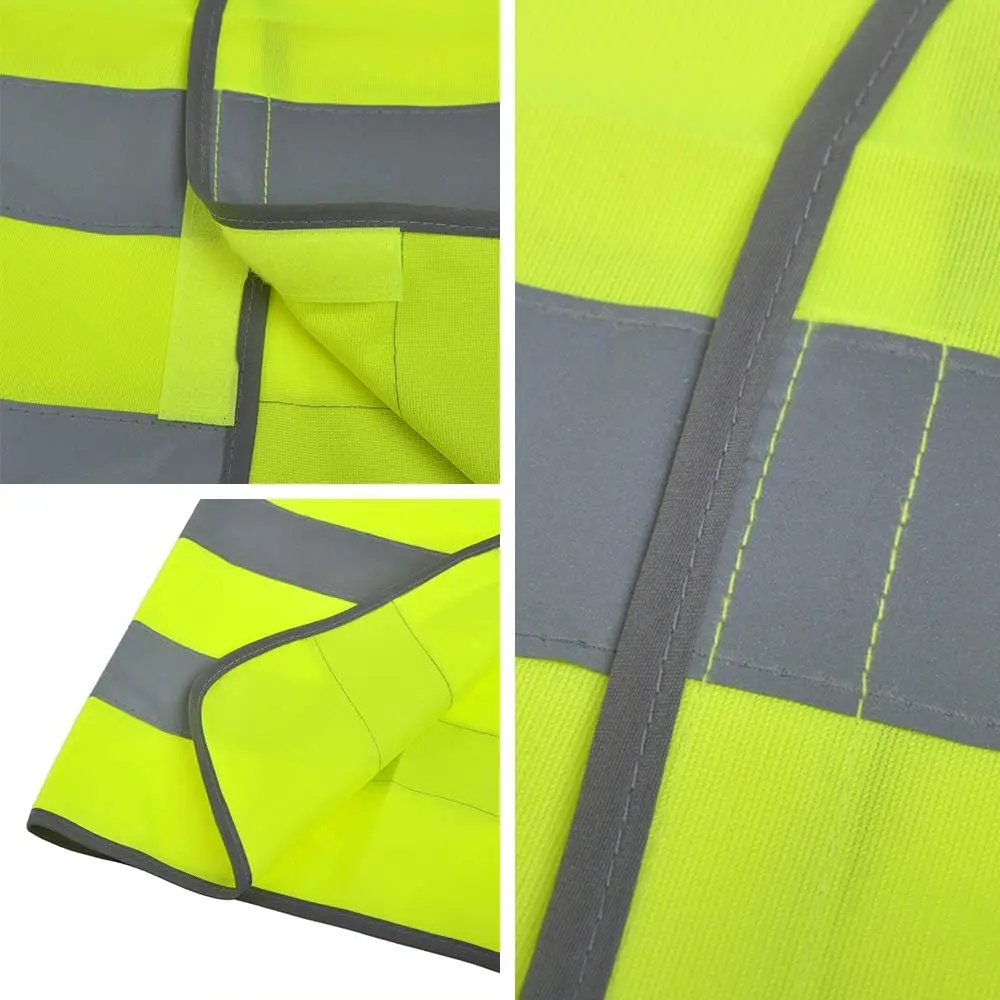 Traffic Road Working Reflective Safety Vest with Pocket High Visibility Product for Outdoor Workers