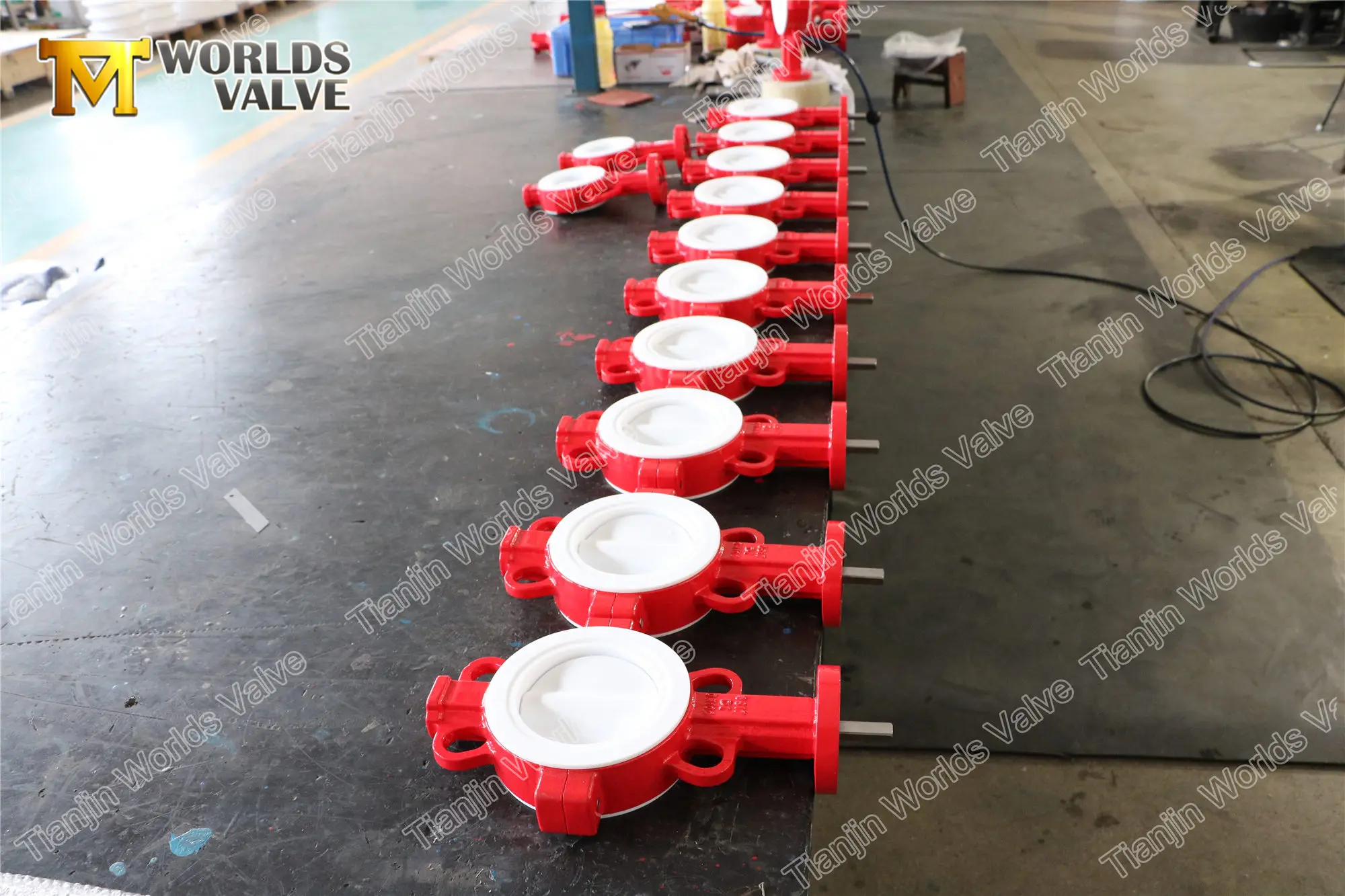 split bodies wafer type ptfe pfa lined pn10 pn16 150 butterfly valve