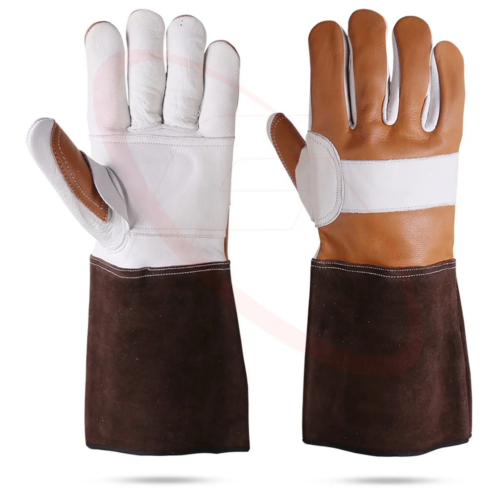 Top Quality Tig Welding Gloves in Premium Goatskin Leather Argon Gloves Hand Protection Gloves for Welders
