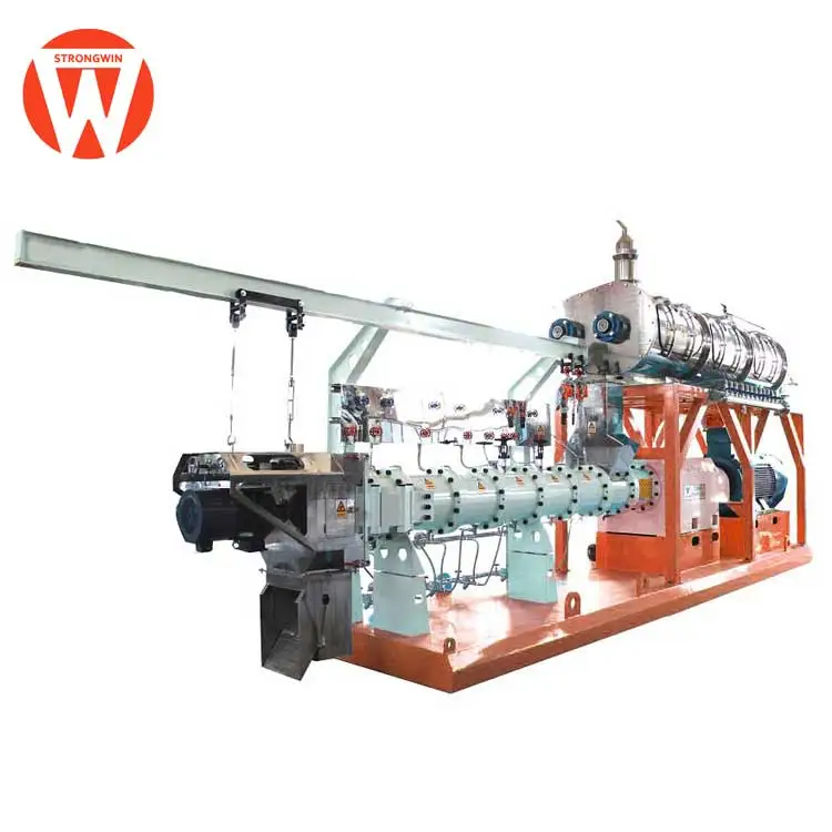 automatic shrimp feed extruder machine floating fish feed pellet machine for sale