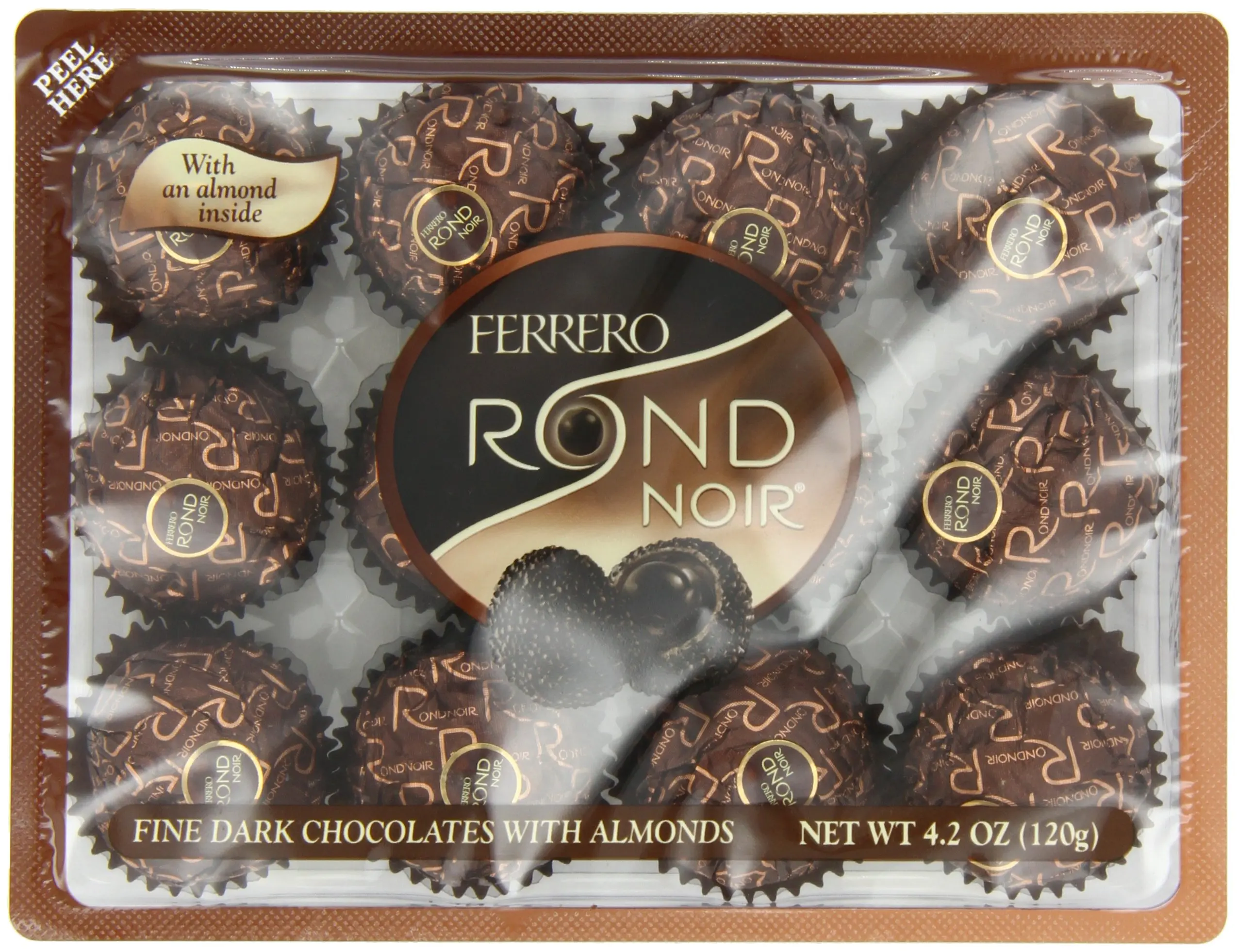 Ferrero Rondnoir коллекция шоколада изысканные шоколадные конфеты из фундука Молочные Конфеты 48 штук в ассортименте кокосовые и