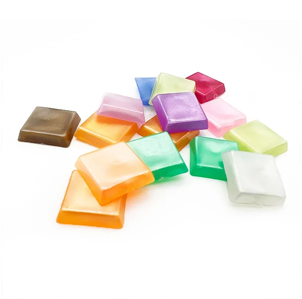 200g 1cm Square Plastic Pearl Color Mosaic Pieces For Crafts