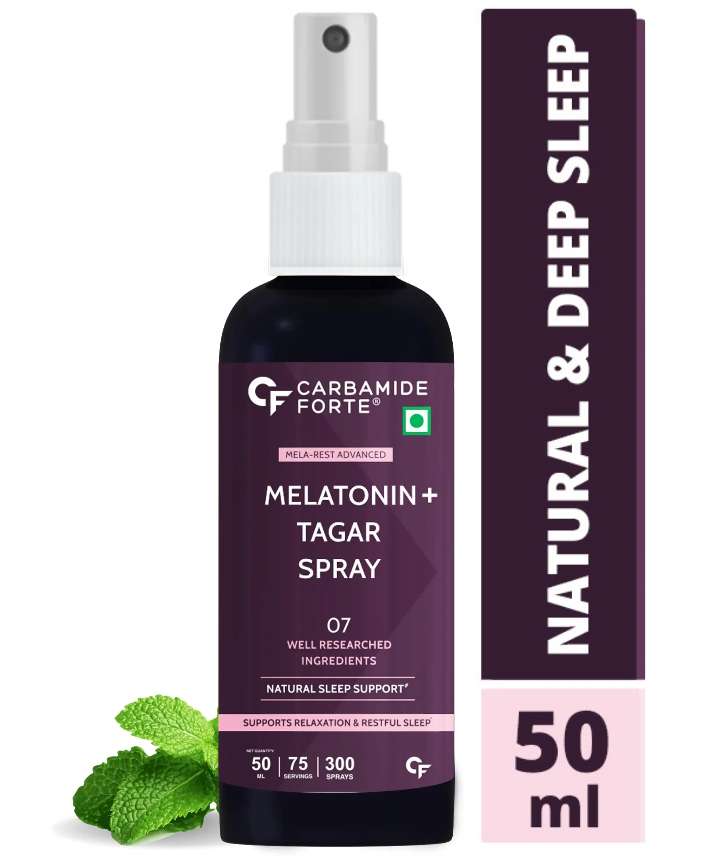 Melatonin Sleep Spray with Tagara & Chamomile to Improve Sleep quality, Stress Relief Advanced Melatonin 300 Sprays