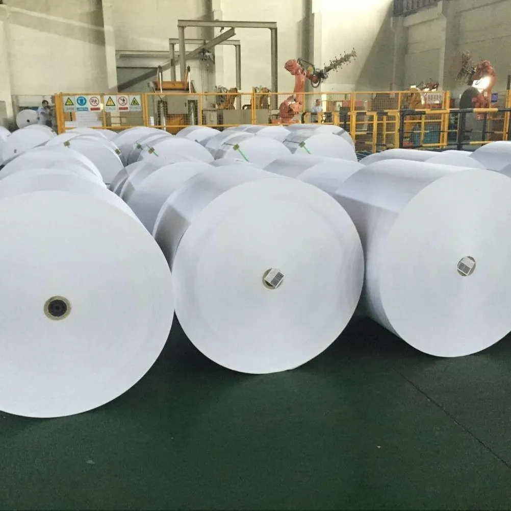 Thermal Paper Jumbo Rolls Manufacturer 48g 55g 58g 65g 80g Customize Size