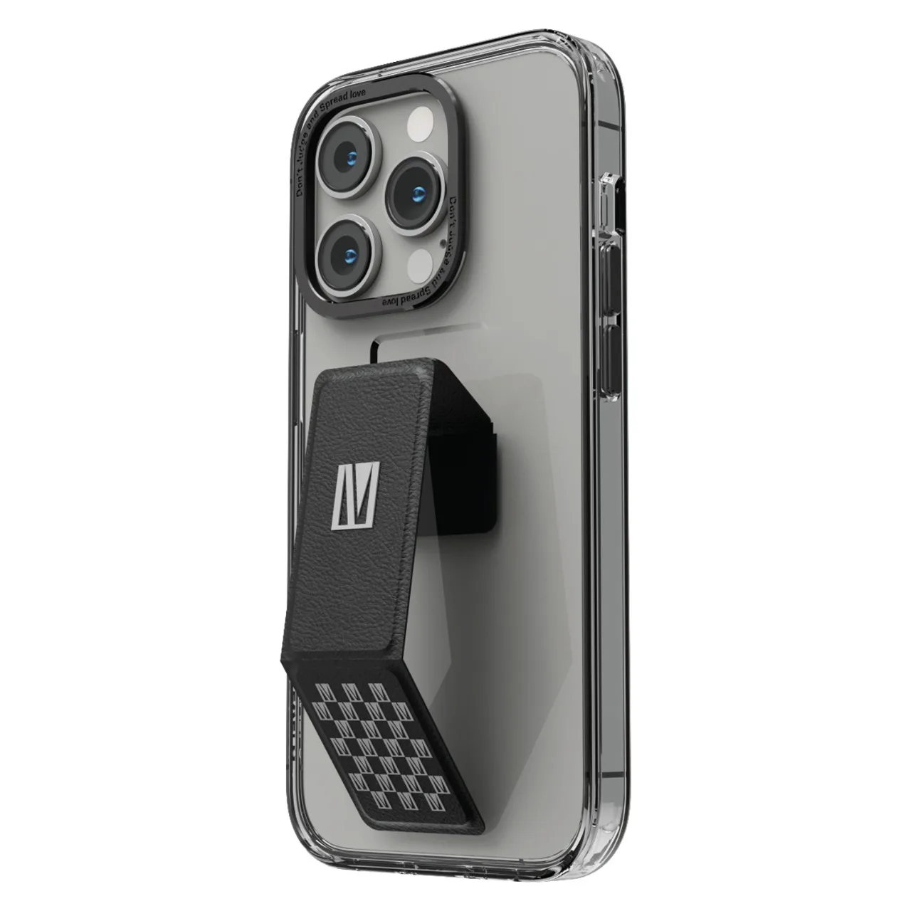 Levelo Morphix Clear Grip/Чехол-подставка для телефона 14 Pro/Pro Max A ++ качество доставка по всему миру