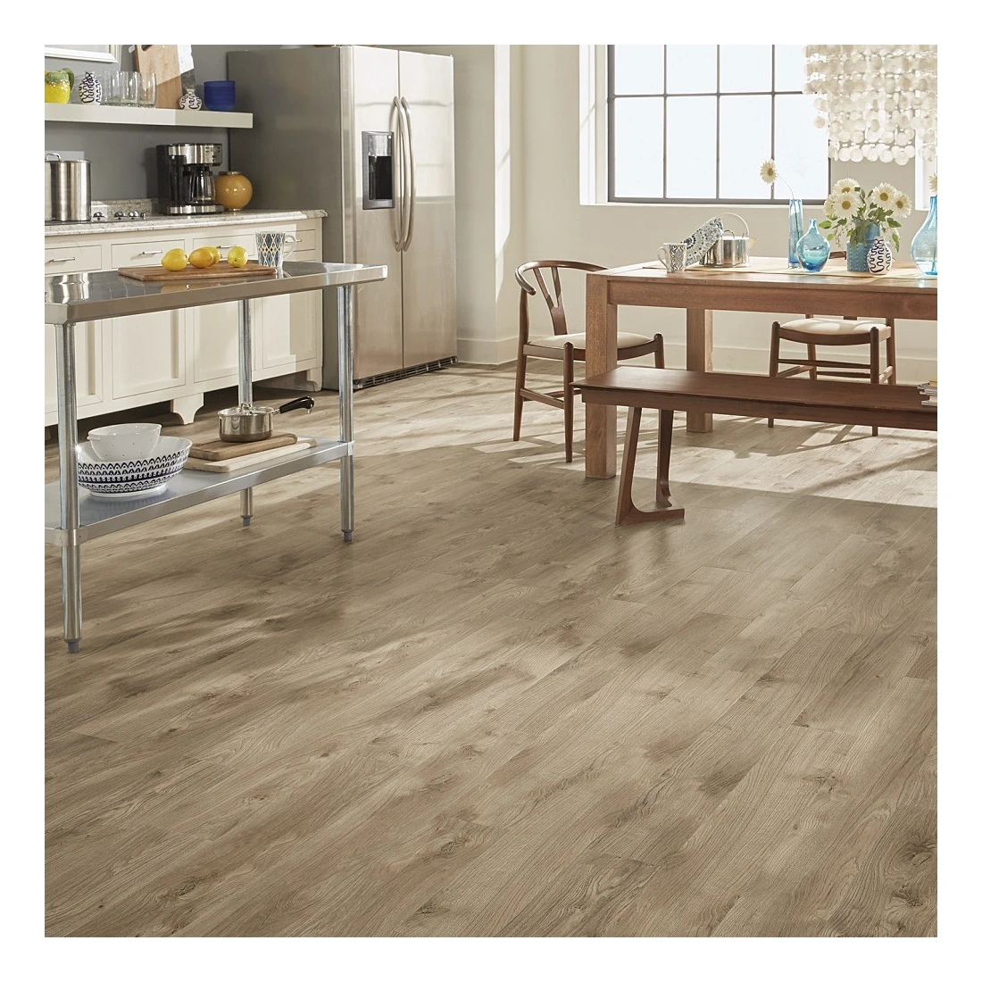 Customized Fireproof No Click Lvt Lvp Vinyl Glue Down Flexible PVC Material Dry Back Floor