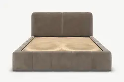 Scandinavian Inspiration Bedroom Furniture Super Soft Pillow-like Shape With Storage Queen Size King Size Bed Frame