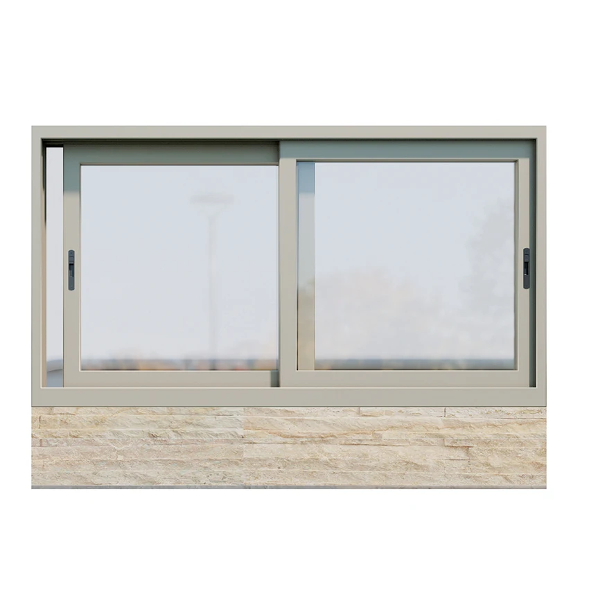 Hot Selling Aluminum Sliding Window Bedrooms Wood Grain Colour Rainproofing With Ce Certificate