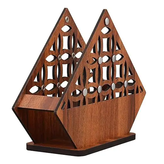 Decorative and Attractive Wooden Tissue Holder Stand for Home Kitchen Dining Table Restaurant
