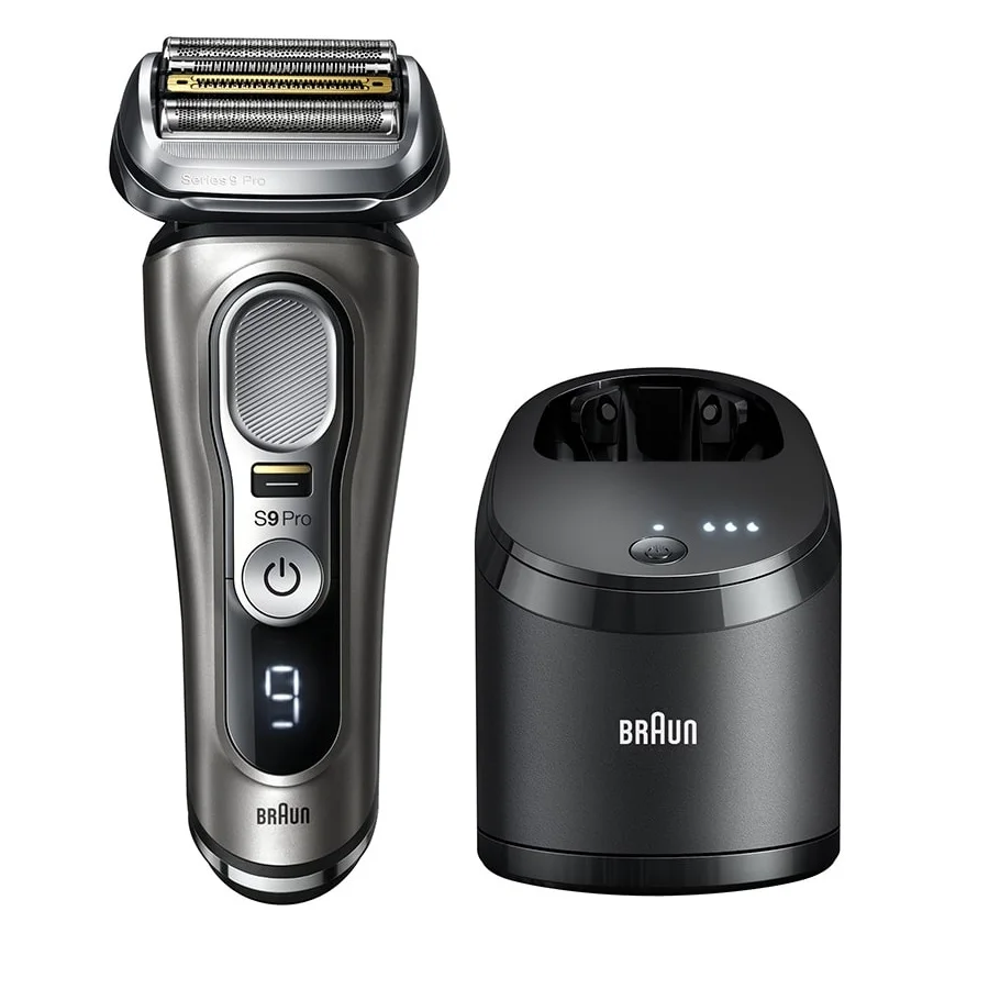 Электробритва Braun- Series 9-9465cc Pro из фольги с триммером для бороды Prolift & Clean Charge Smartcare