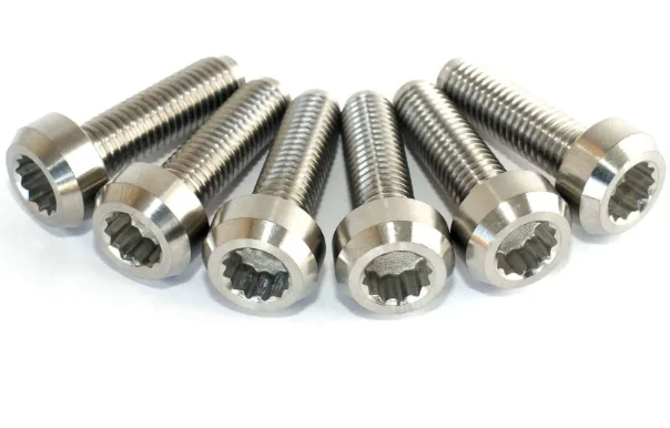 Grade 5 Ti6Al4V Forged Titanium Split Rim Bolts Screws For Wheel BBS M7 X 24mm BBS M7 titanium split rims screw