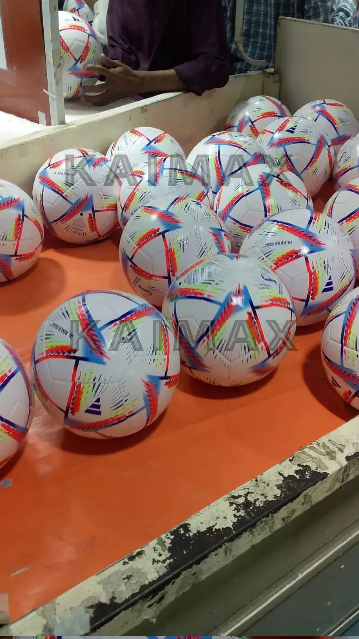 Wholesale AL RIHLA LEAGUE BALL Thermal Bonded Qatar World Cup Soccer Match Ball Machine Stitch Soccer Football Made By Pakistan
