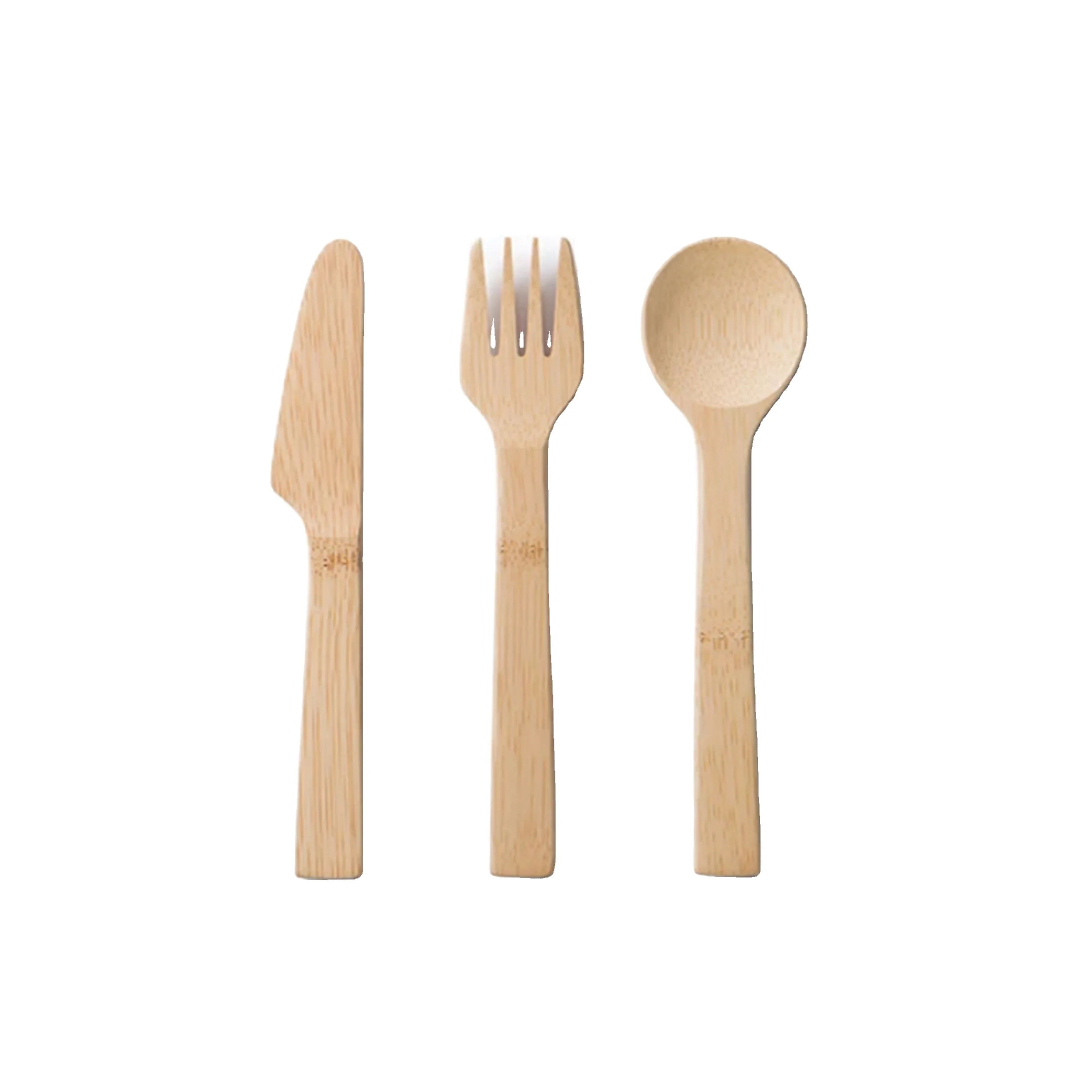 Amazon hot selling Birch wooden spoons, Forks, and knives reusable Biodegradable tableware flatware