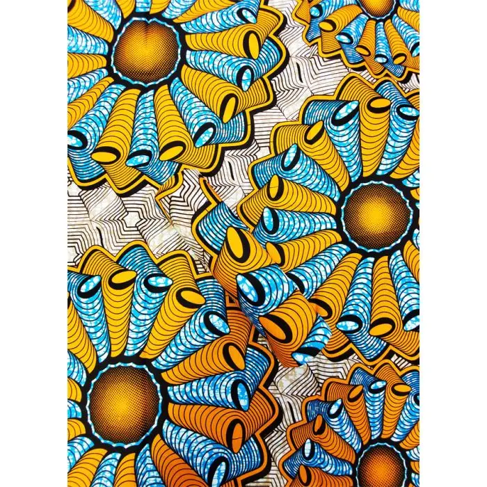 African Ethnic Batik Cloth Cotton Double Sided Kent Ankara African Printed Wax Fabric