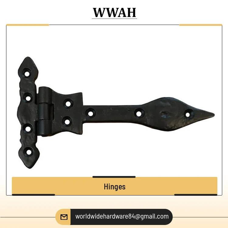 Customized Decorative Antique Brass/Cast Iron Door Hinges Best Quality Hardware Screw Window Hinges for Sale